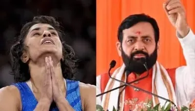 विनेश फोगाट के मिली सिल्वर मेडल विजेता के सम्मान  हरियाणा के सीएम सैनी कइले बड़ ऐलान