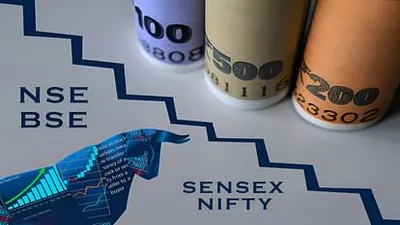 sensex opening bell  शेयर बाजार में सुस्ती जारी  सेंसेक्स 75 अंक टूटल  निफ्टी 24950 से नीचे