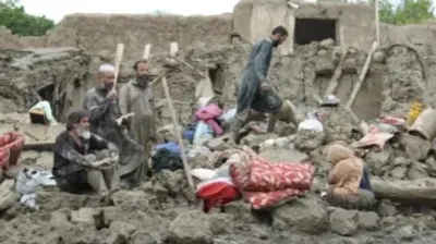 अफगानिस्तान में अचानक आईल बाढ़ मचवलस तबाही  33 के मउत 27 लोग भइले घायल   
