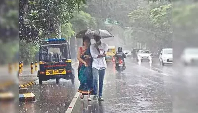 weather update  दिल्ली में बारिश के येलो अलर्ट  जानीं यूपी आ अउर राज्यन के हाल
